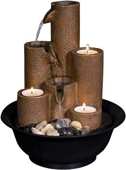 Alpine Corporation Pouring Tiers Tabletop Fountain