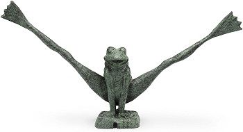 Aquascape Frog Spitter Fountain for Pond, Landscape, Garden, and Water Features