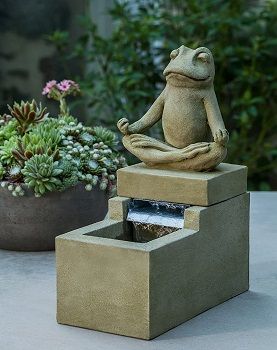 Campania International Mini Element Zen Frog Fountain