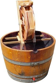 Central Coast Creations Wine Barrel Water Wheel Fountain review