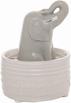 Foreside Home and Garden Elephant Indoor Water Fountain