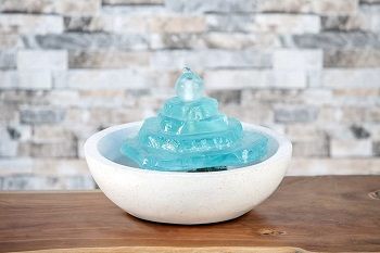 Garden Age Supply Glass Tower Cairn Water Fountain