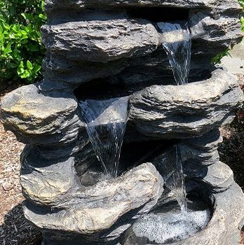 Harmony Fountains 24’’ Rock Waterfall Garden Fountain review