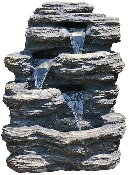 Harmony Fountains 24’’ Rock Waterfall Garden Fountain