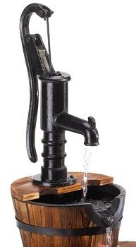 Home Locomotion Old Fashioned Water Pump Barrel Fountain review
