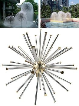 Home & Garden Stainless Steel Dandelion Water Fountain
