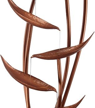 John Timberland Tiered Copper Leaves Outdoor Water Fountain review