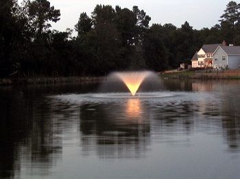 Kasco Decorative Aerating Lake & Pond Fountain with LED Lights