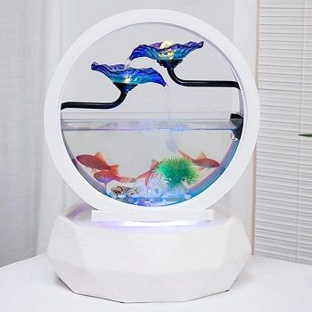 SFXYJ Diamond Ring Shape Indoor INNOVATIVE FISH TANK Water Fountain review