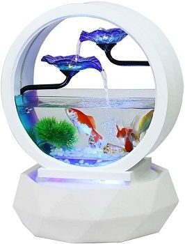 SFXYJ Diamond Ring Shape Indoor INNOVATIVE FISH TANK Water Fountain