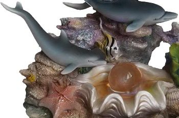 SINTECHNO SCULPTURAL DOLPHINS AND CRYSTAL ON SHELL TABLETOP WATER FOUNTAIN REVIEW