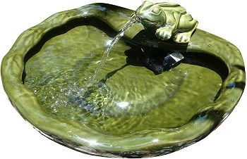 Smart Solar Ceramic Frog Fountain