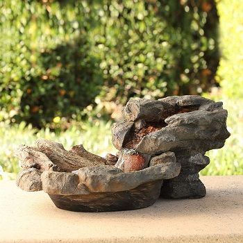 Alpine Rock Waterfall Fountain With LED Lights review