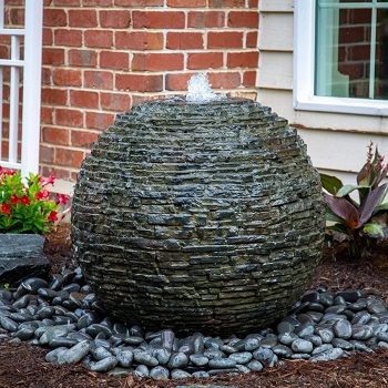 Aquascape Stacked Slate Sphere Fountain