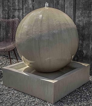 Campania International Large Concrete Sphere Fountain