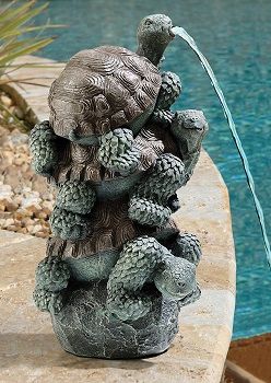 Design Toscano Stacked Turtles Spitter Piped Statue review