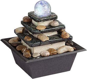 John Timberland Zen Tabletop ROLLING BALL Fountain