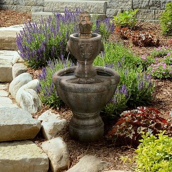 Pure Garden Outdoor 2 Tier Water Fountain review