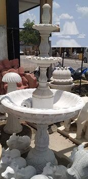 RM43 White Marble Fountain