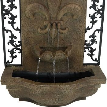 Sunnydaze French Lily Outdoor Wall Water Fountain review